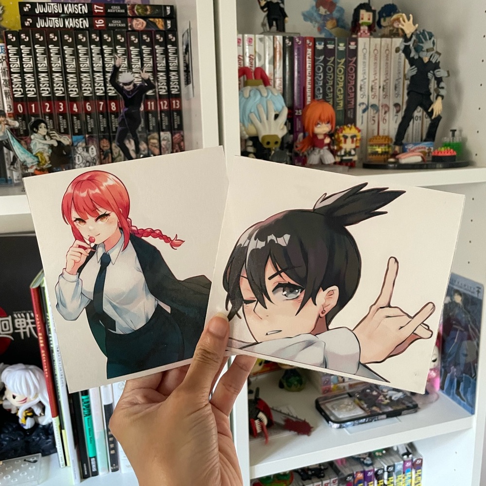 Chainsaw man anime stickers